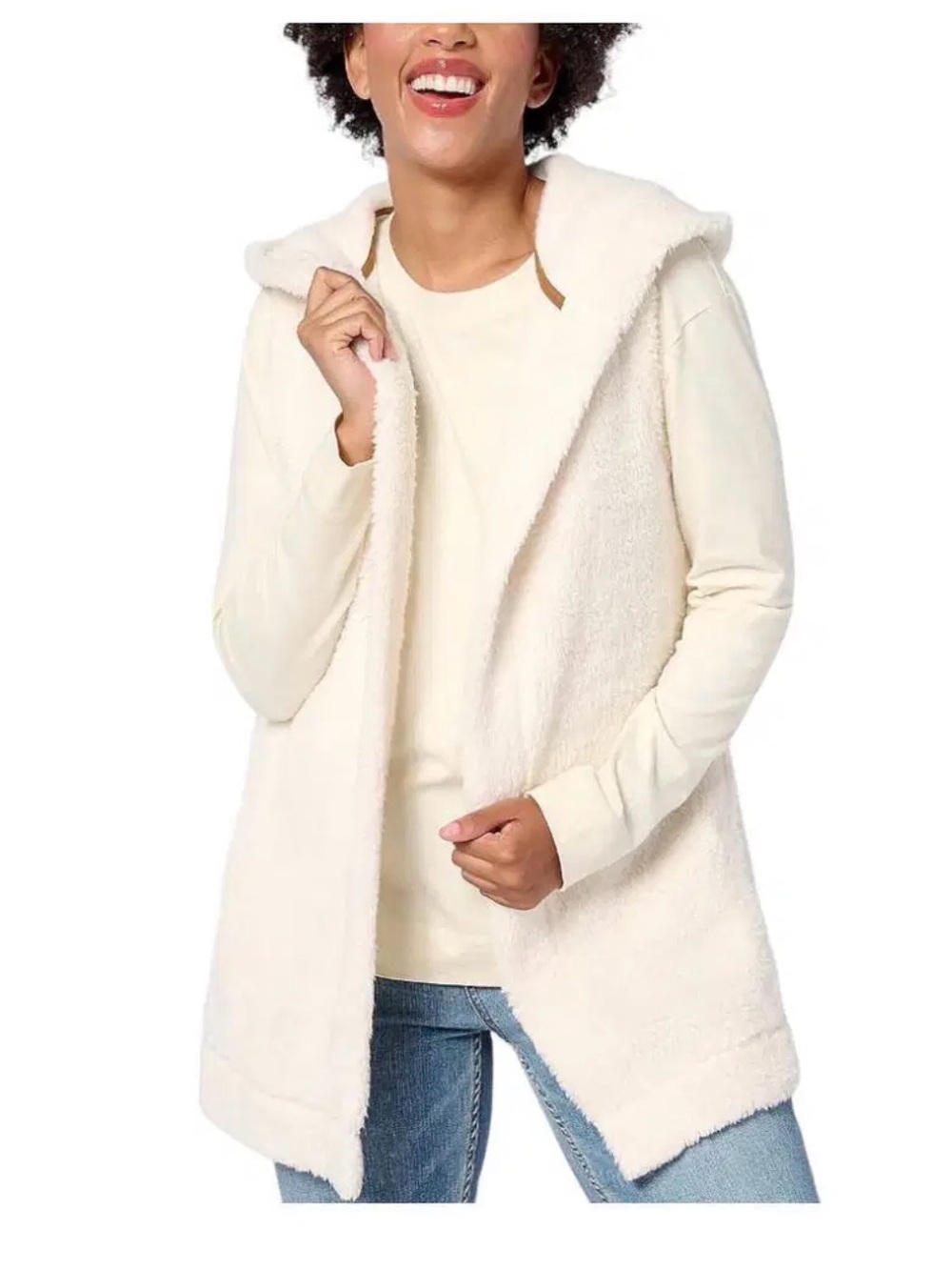 New Koolaburra by UGG Brushed Back Sherpa Vest Small